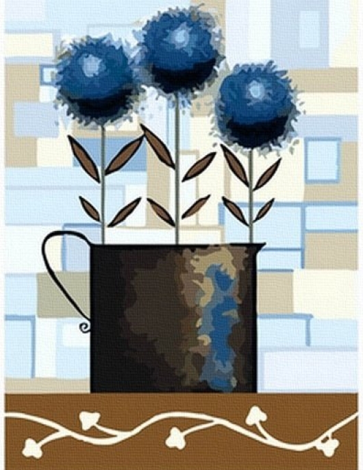 Tapyba pagal skaičius Meninės vazos 40x50x3 cm