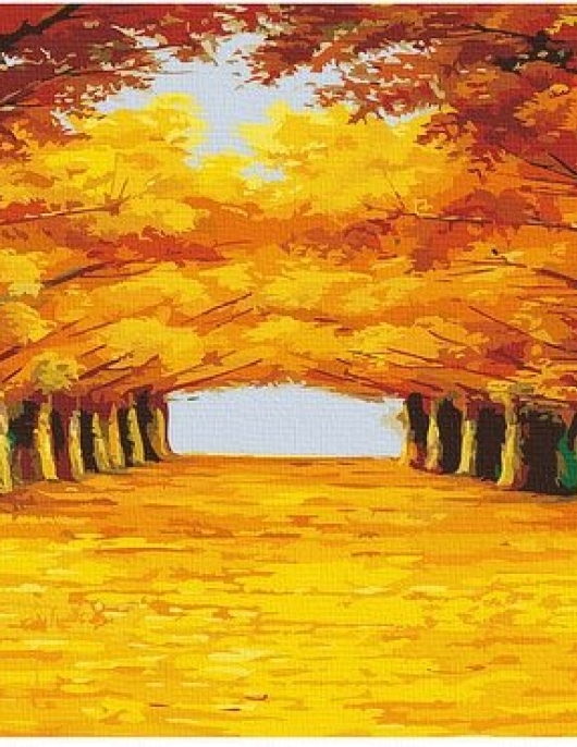 Tapyba pagal skaičius Auksinis kelias 50x50x3 cm