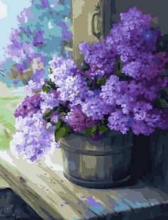 Tapyba pagal skaičius Alyvos ant palangės 40x50 cm