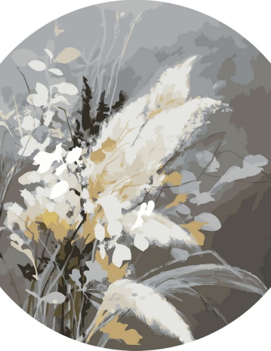 Tapyba pagal skaičius Minkšta pampų žolės puokštė 40x40 cm